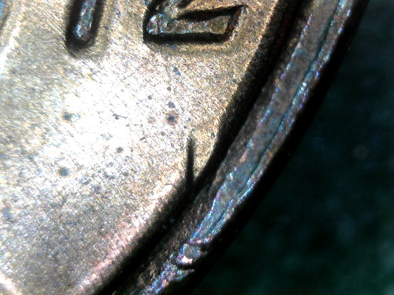 1972-P-LMC-With-Master-Die-Doubling-And-Interesting--Rim-Cud-Or-Mark-?